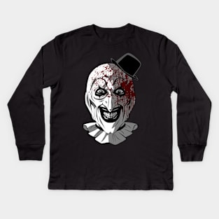 Terrifying art Kids Long Sleeve T-Shirt